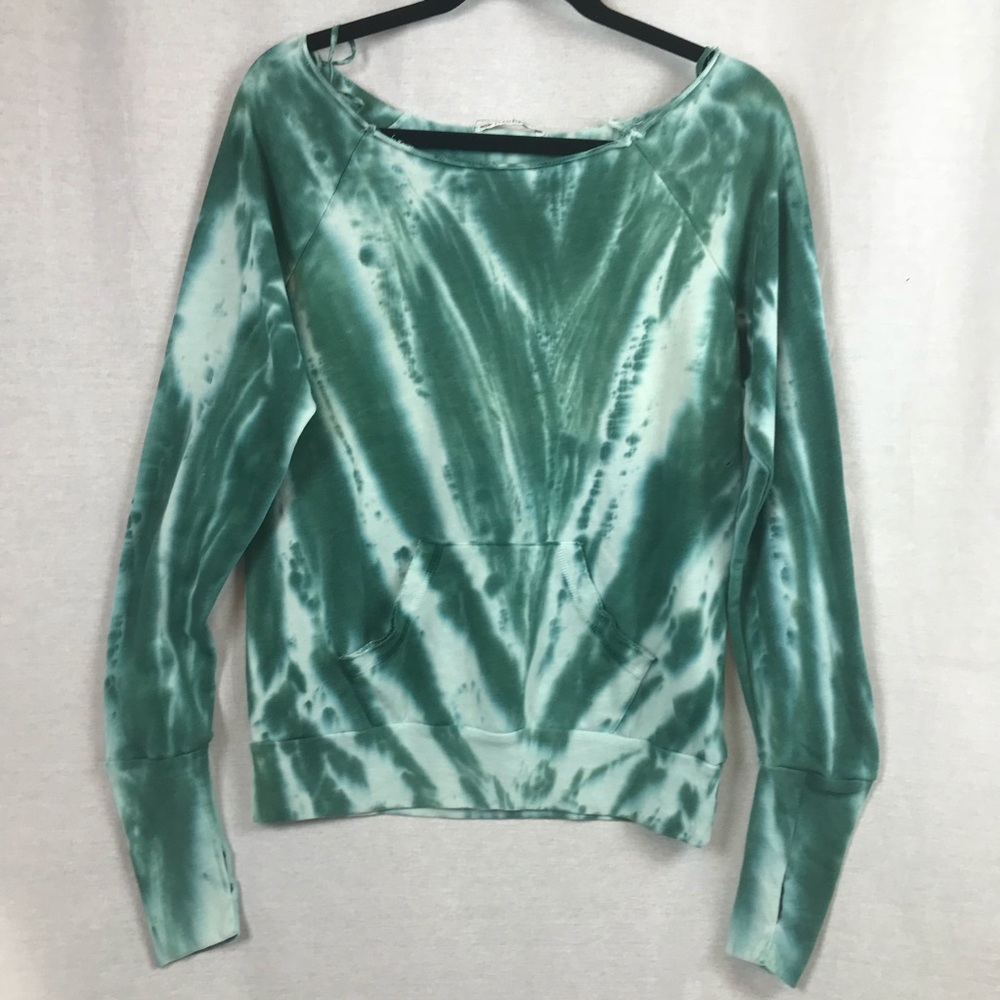 💋 Nail biting SALE! Pure Karma Medium, Boat neck tie dye Sweatshirt